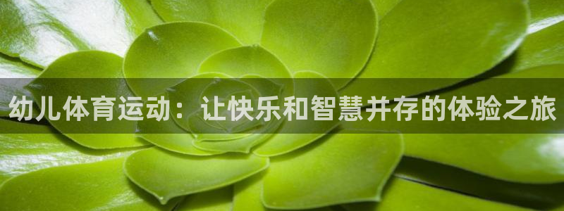 3377体育不出款：幼儿体育运动：让